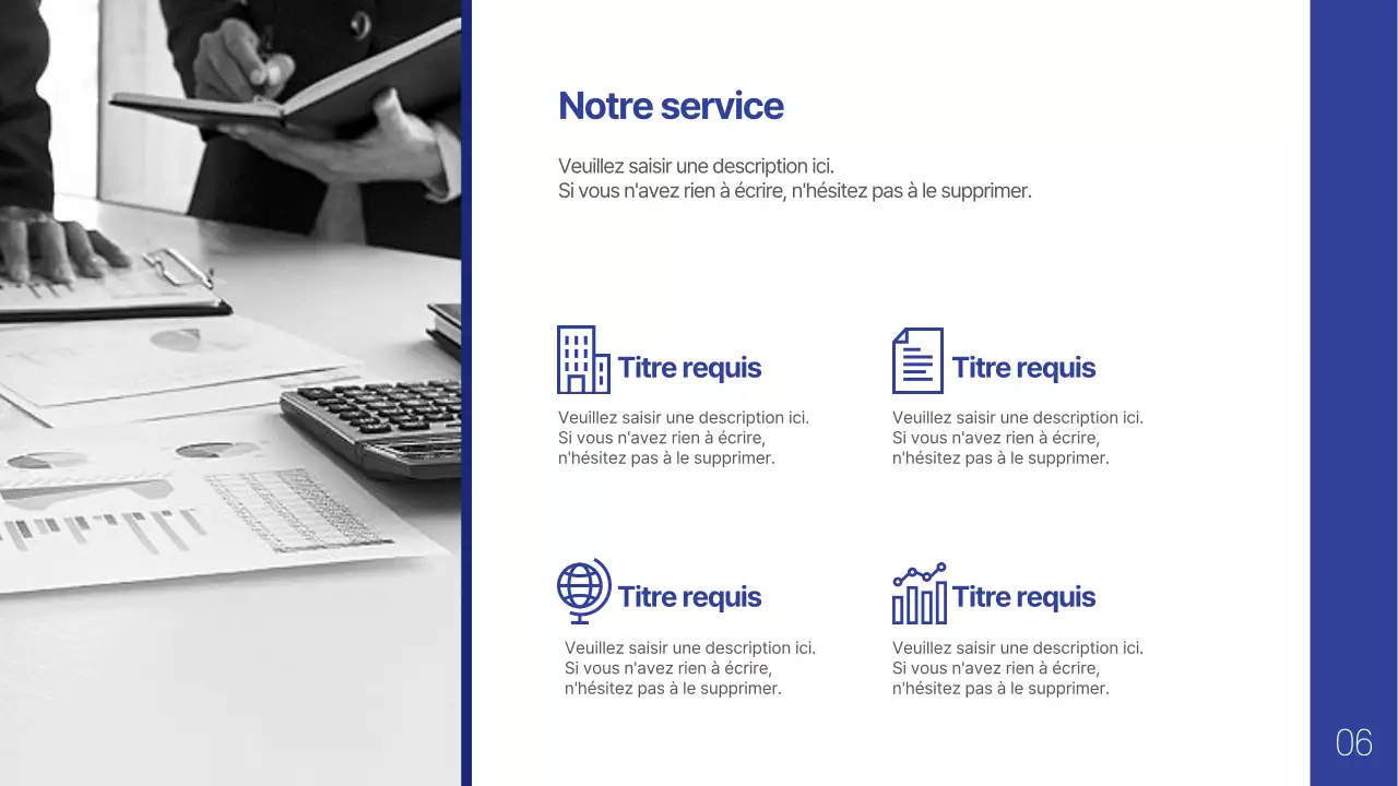 Profil d'entreprise simple