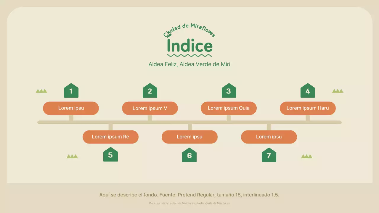 Propuesta de concurso para la revitalización del jardín comunitario verde y naranja