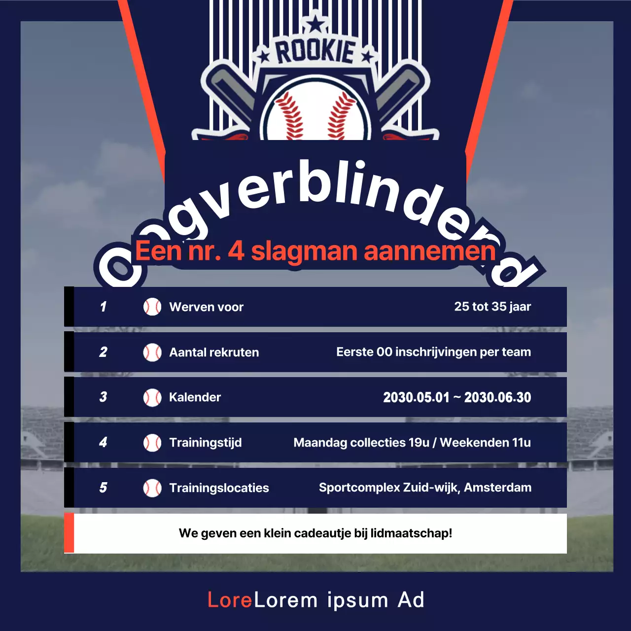 Navy's honkbalwerving op sociale media