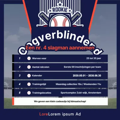 Navy's honkbalwerving op sociale media