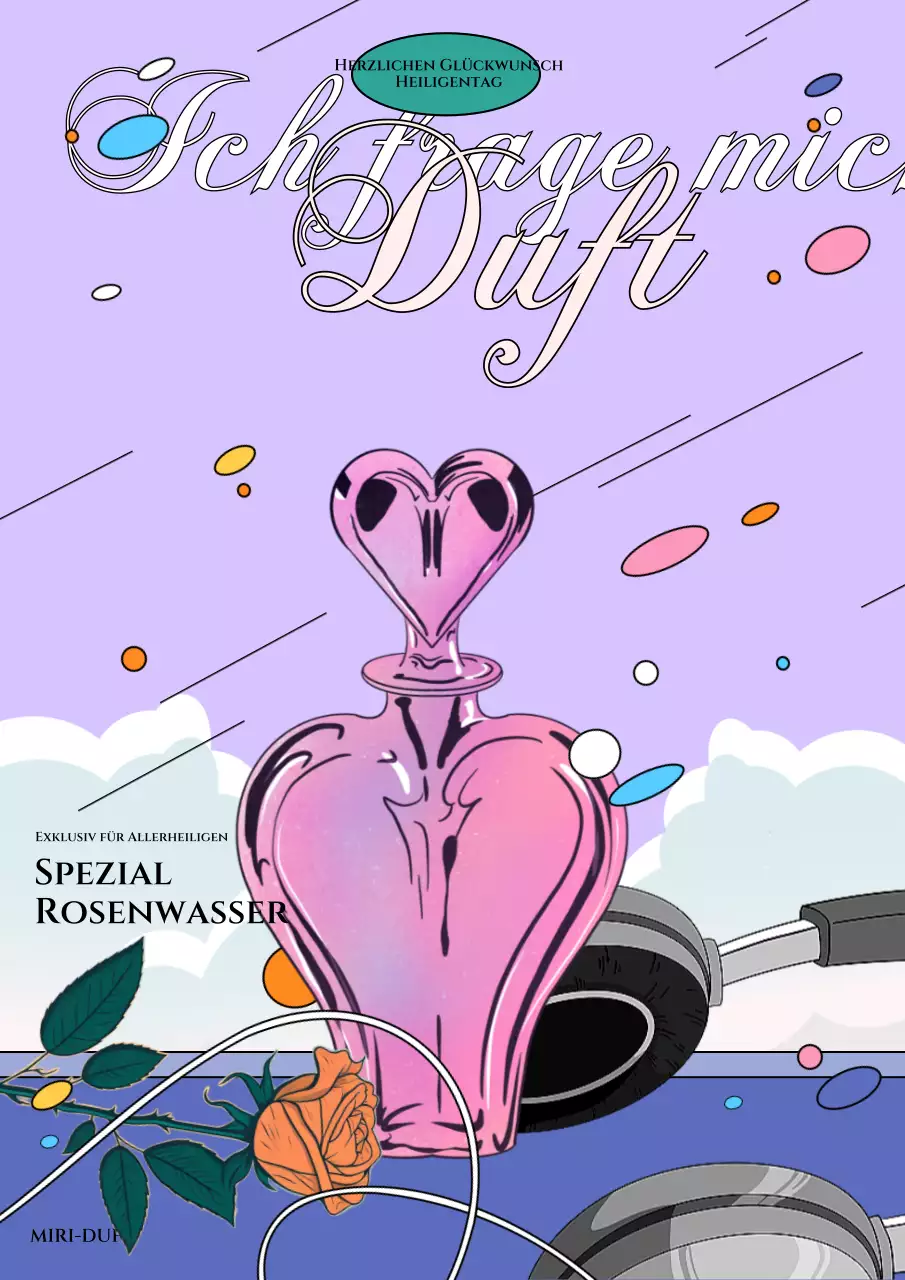 Lila farbenfroher City-Pop-Duft für Erwachsene