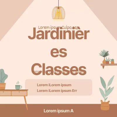 Fond d'illustration rose épuré pour vous guider dans une classe de plantation