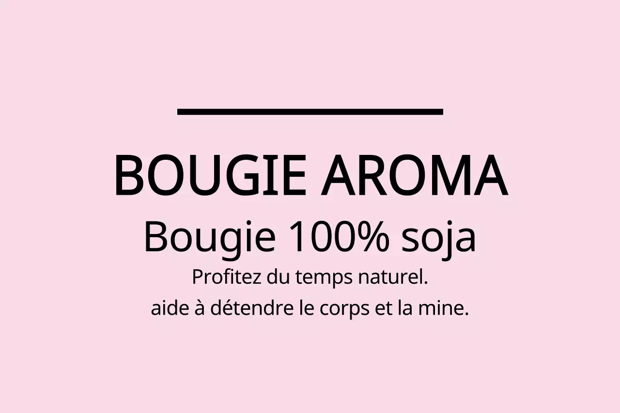 BOUGIE 100% SOJA
