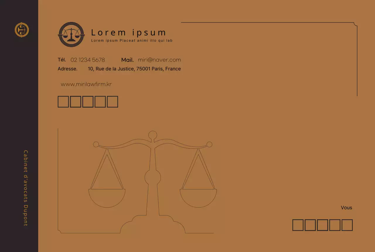 logo brun propre cabinet d'avocats