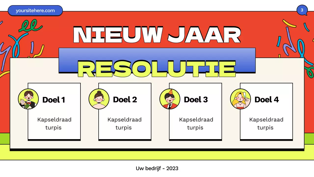 blue comic nieuwjaarspresentatie