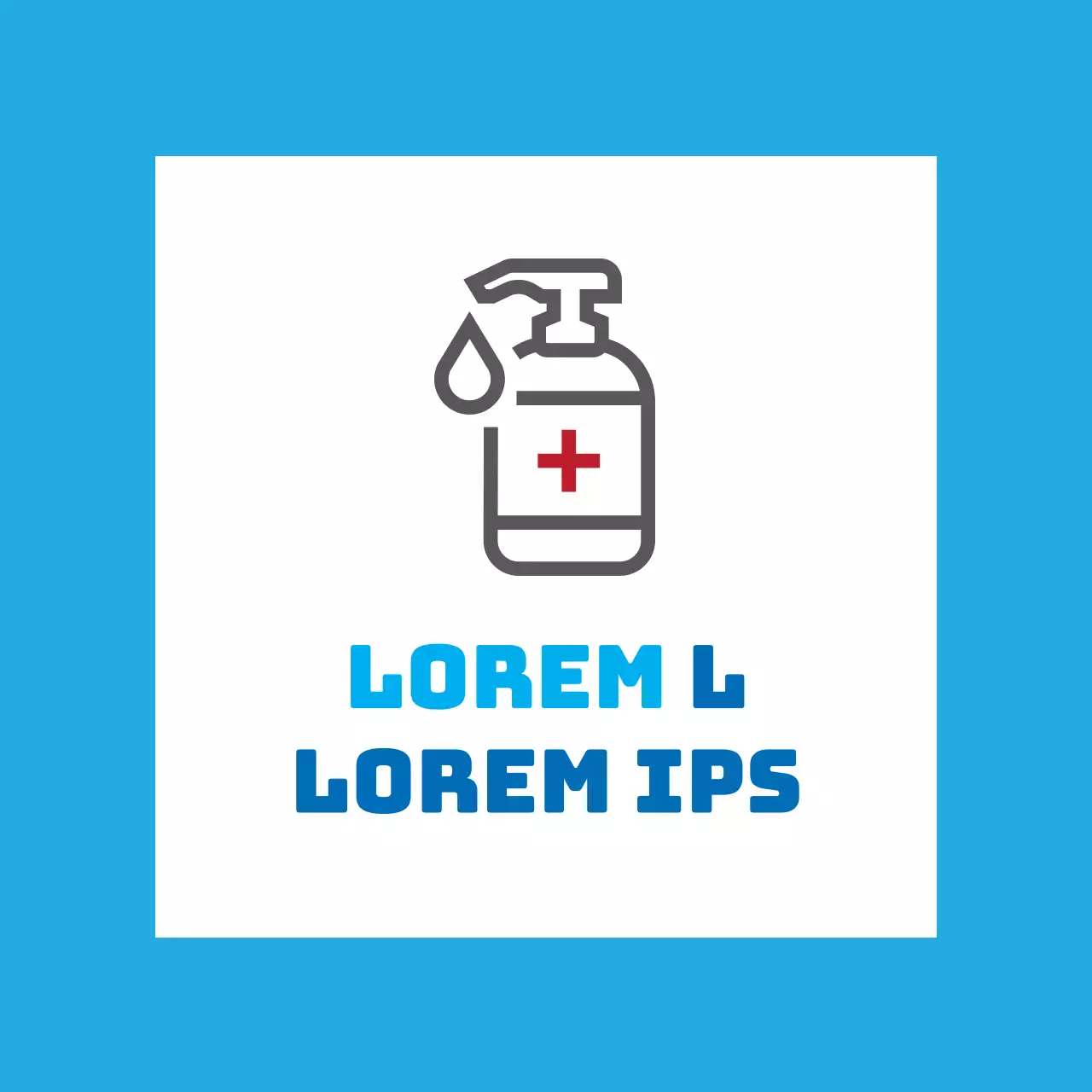 Hemelsrode illustratie over het gebruik van corona-ontsmettingsmiddel