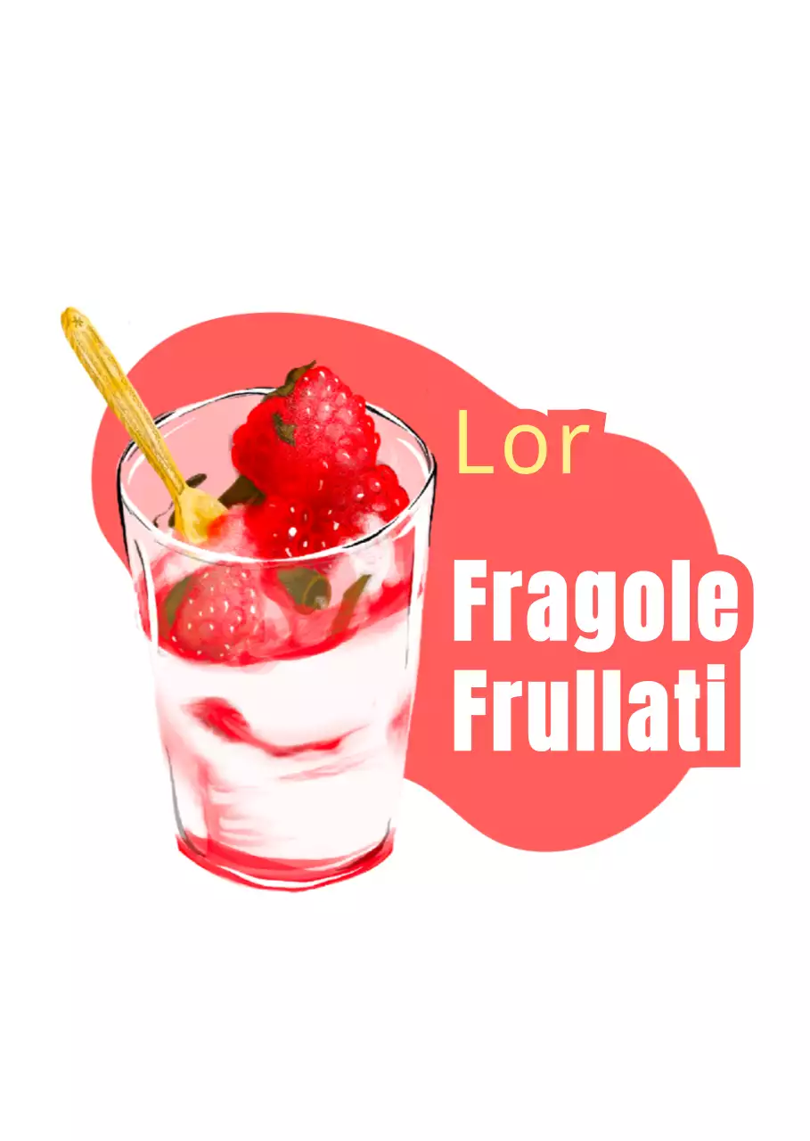 Promuovere nuovi menu in rosso e giallo