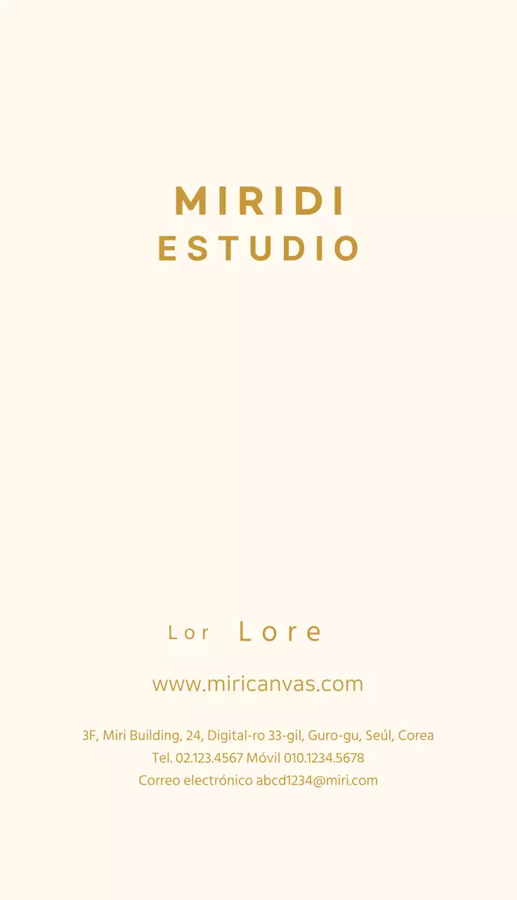 Estudio logo circular beige