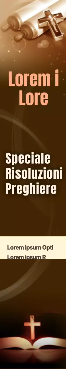 Striscione della chiesa con calma marrone