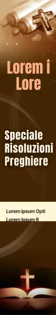 Striscione della chiesa con calma marrone