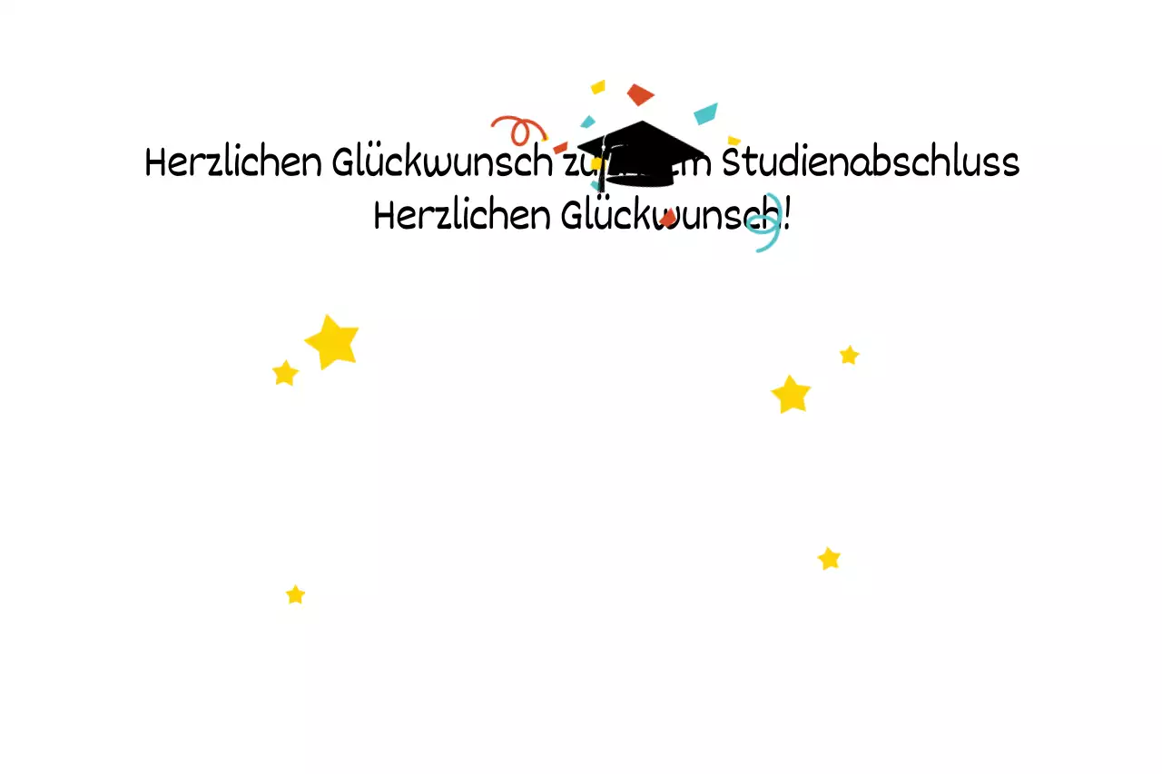 Herzlichen Glückwunsch zur Graduierung