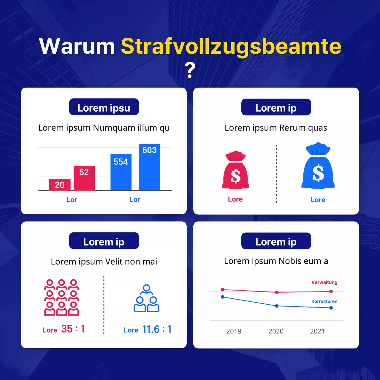 Förderung der Informationskonsultation zur Beamtenprüfung mit blauen und gelben Farbtönen