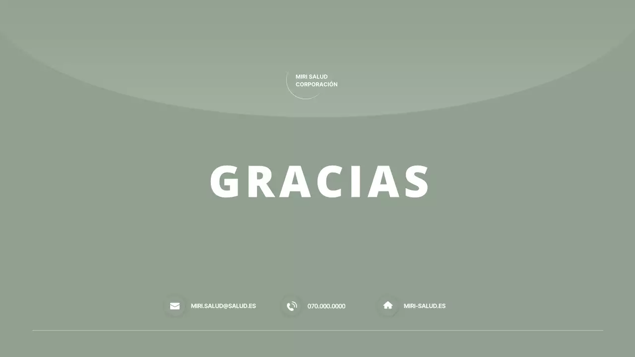 Informe empresarial de empresa sanitaria tranquilo y limpio en tonos verde oscuro