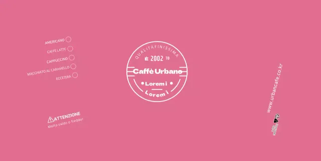 Bianco Rosa Neat Symbols Cafe