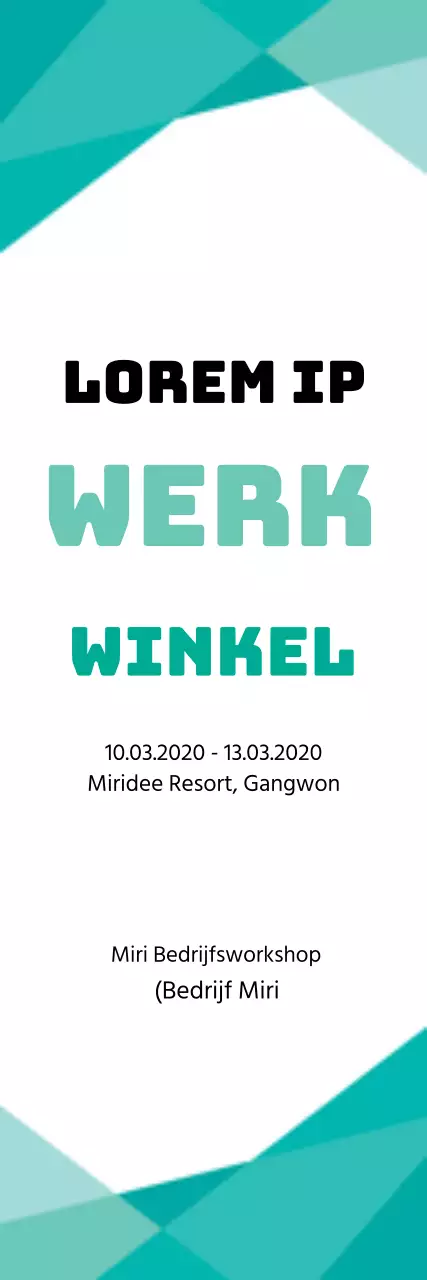 Een eenvoudige stijl met een blauw kleurenschema Over de werkplaats van het bedrijf