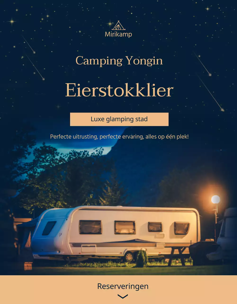 Marine en donker camping detailpagina