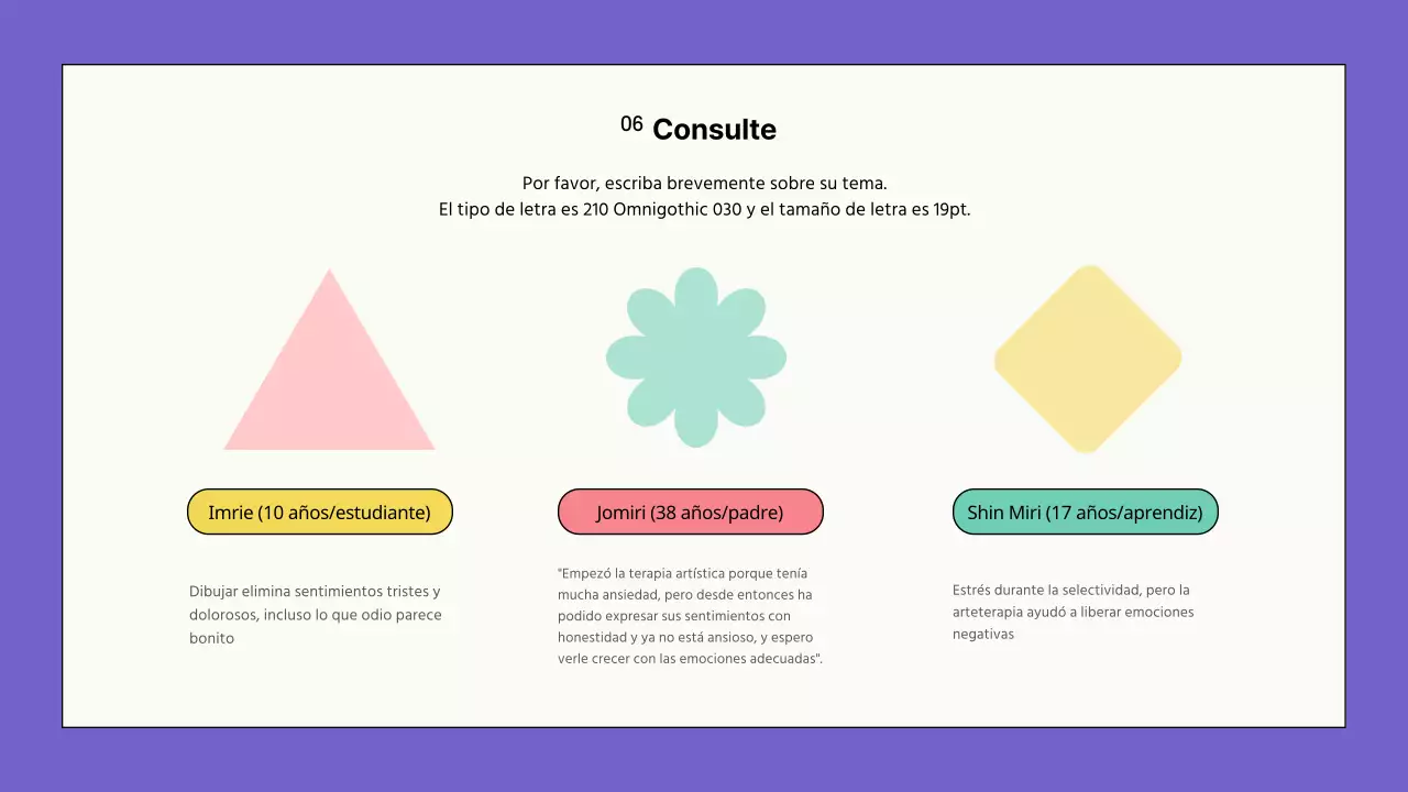 Psicoterapia Artística con Formas en Tonos Rosa Púrpura Instructor Syllabus Portfolio Training Instructor Introduction