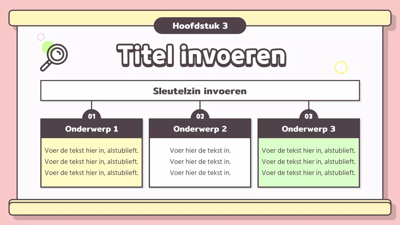 PPT-presentatie voor lessen over preventie van geweld op school