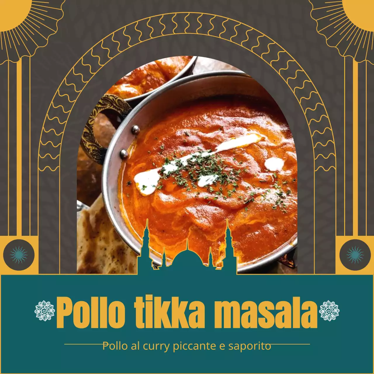 Un'introduzione al kit di piatti indiani geometrici gialli e verdi