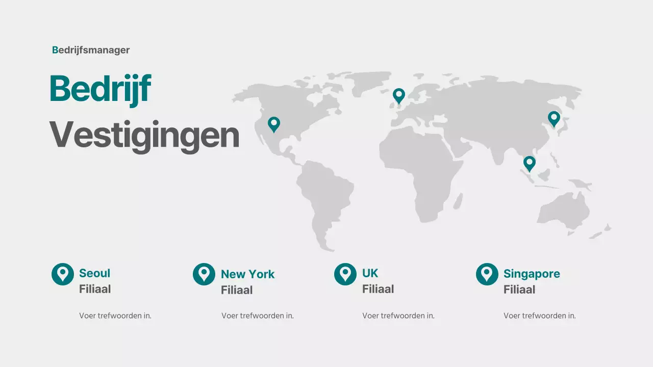 MAP ontwerp infographic met grijze en turquoise concepten