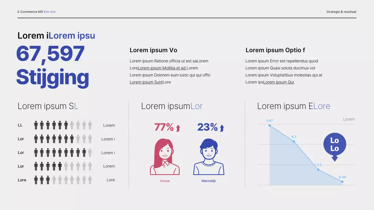 Eenvoudige, professionele portfolio-cv in lichtblauw en lichtgeel