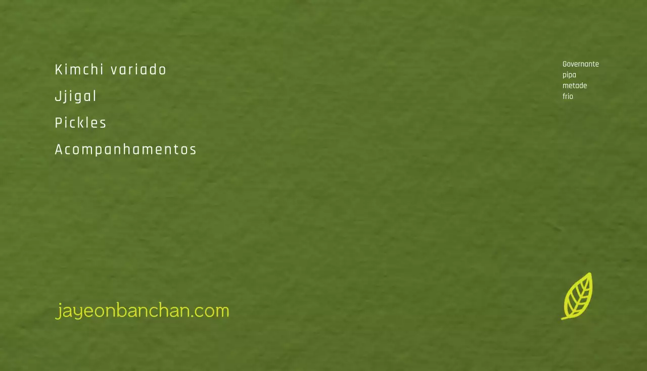 Acompanhamentos naturais