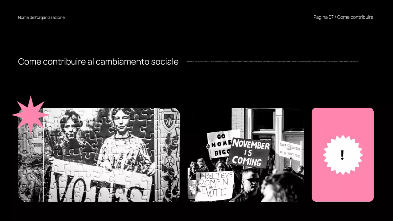 Presentazione del materiale di classe trendy e audace