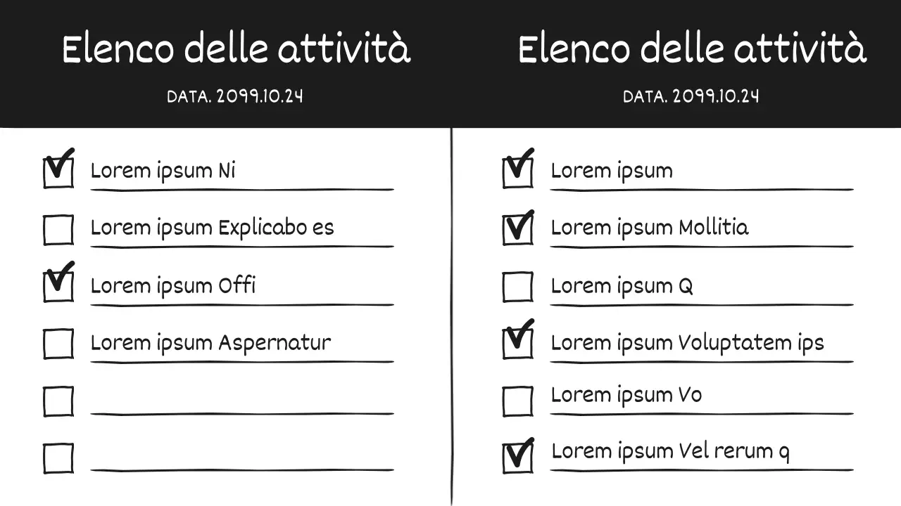Un post diario in bianco e nero, con un simpatico scarabocchio