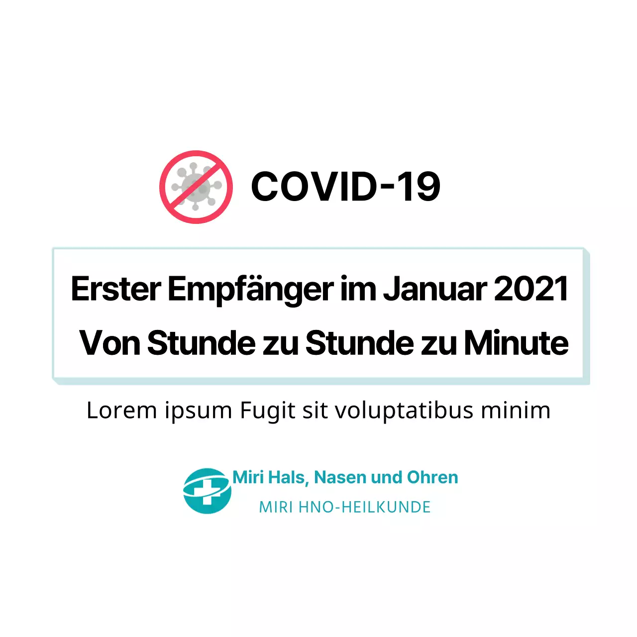 Impfung Kreis Aufkleber