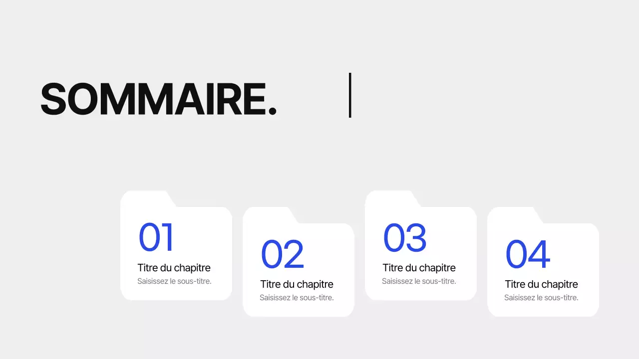 Portefeuille d'emplois bleu et simple