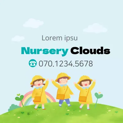 Garderie, école maternelle