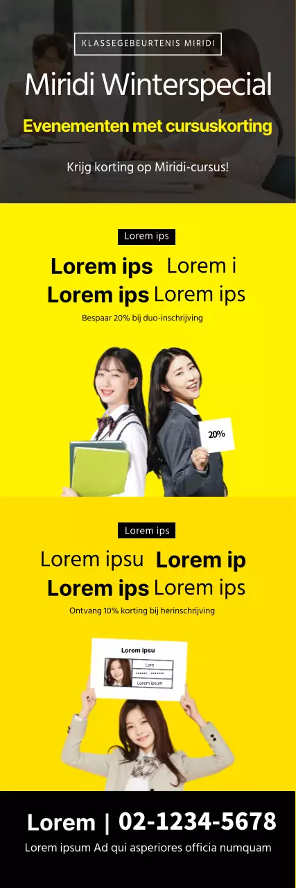 Geel zwart foto netjes SATs school evenement promotie