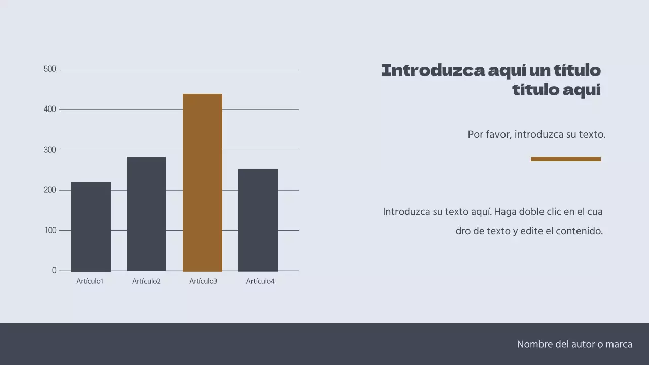 Diseño de gráfico de barras de concepto simple en azul marino oscuro
