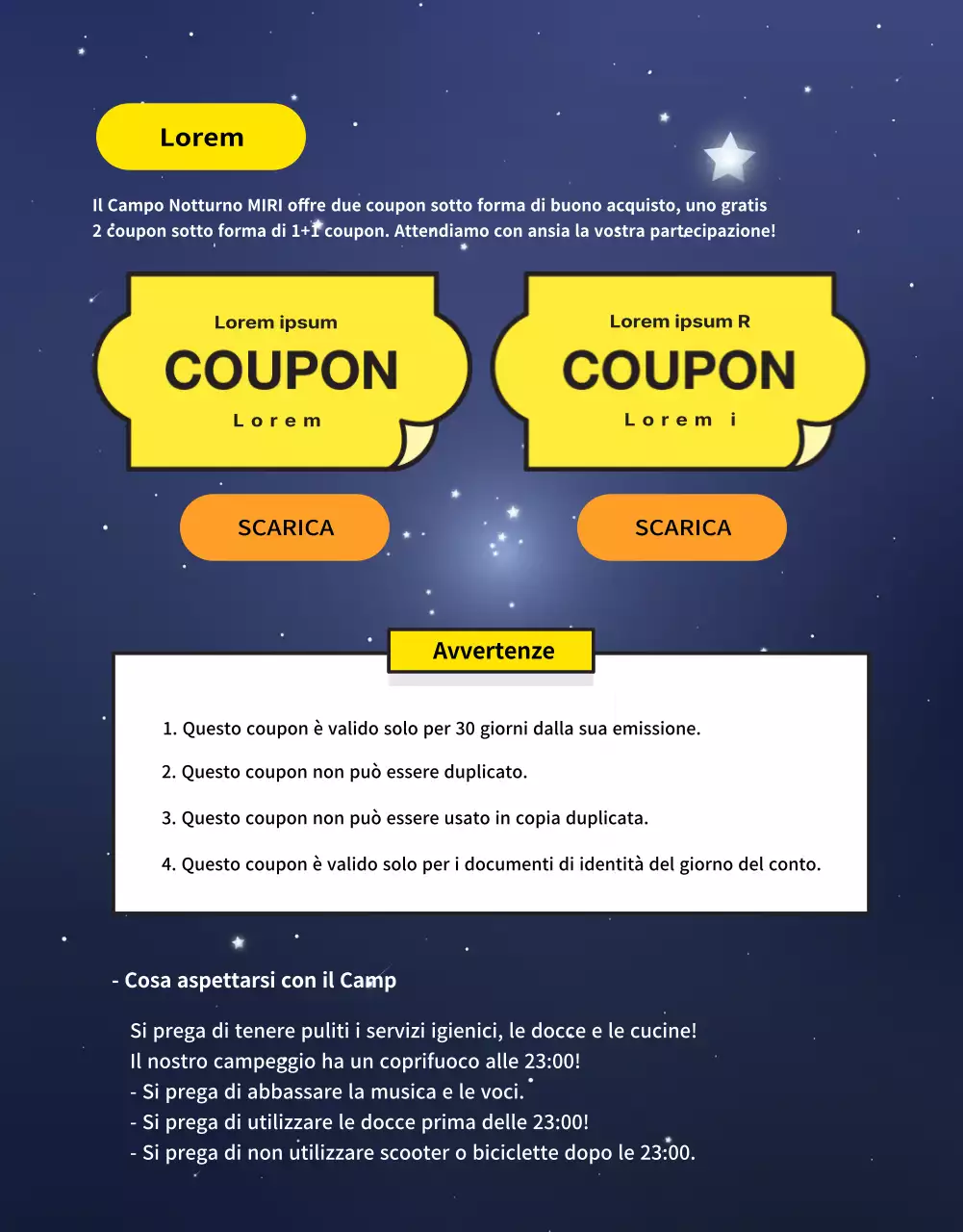 Campo CardNews nell'arcobaleno