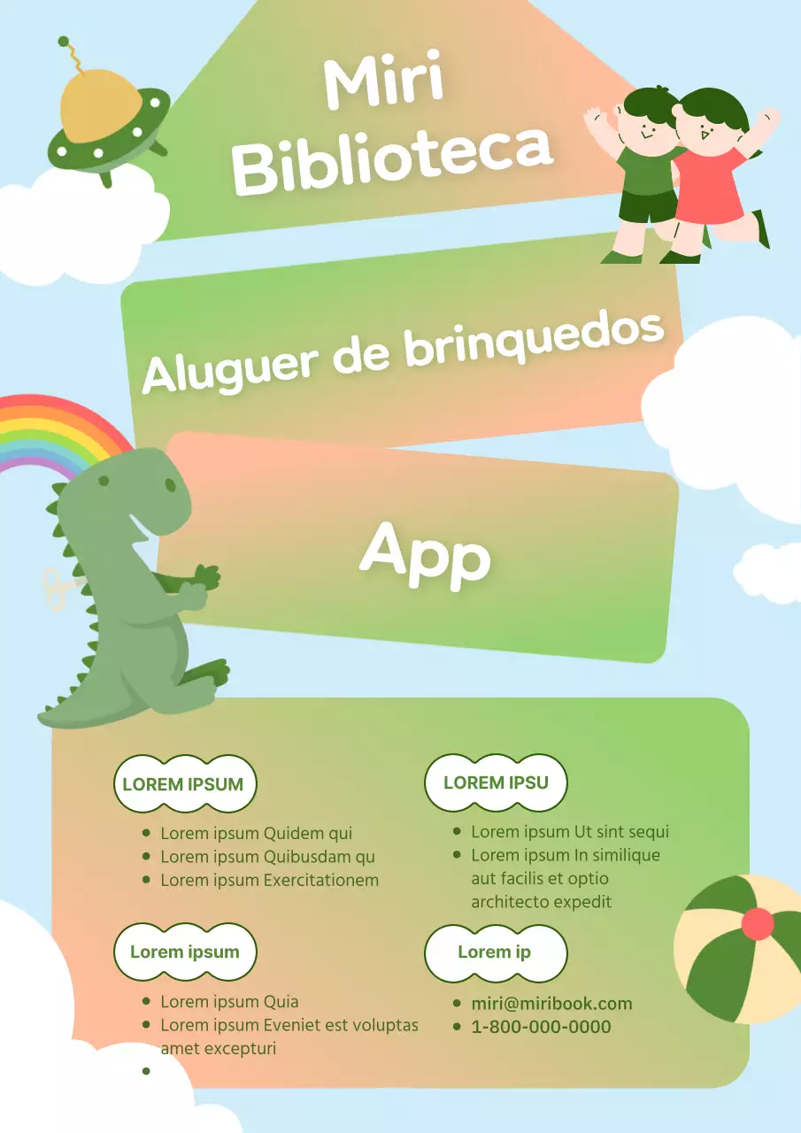Um guia para pedir emprestado brinquedos giros em cores gradientes verde e laranja
