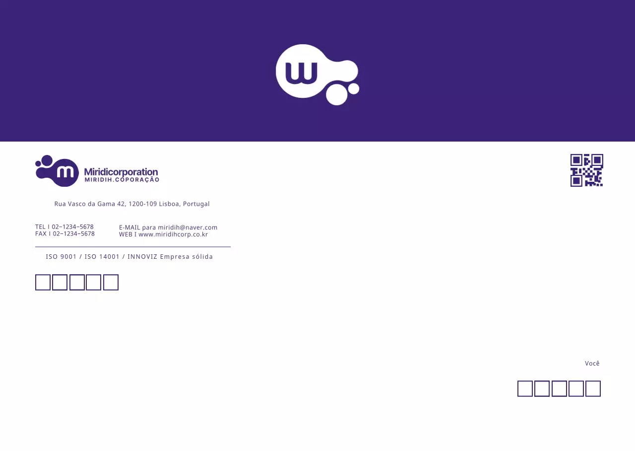 Logótipo roxo Clean Business