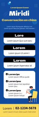 azul amarillo letras resaltado ilustración limpio escuela chino hopop