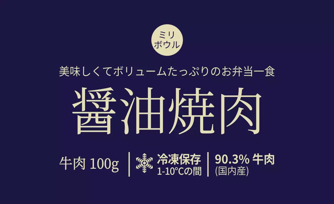 ネイビー シンプル 食品 ラベル ファンシーバナー