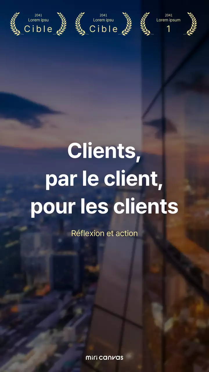 Slogan d'entreprise sur fond noir