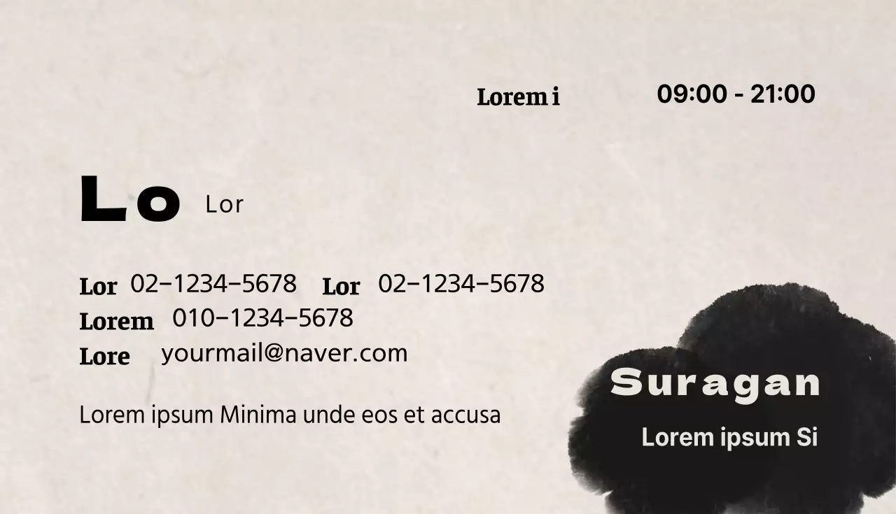 Tarjeta de visita de taberna Izakaya