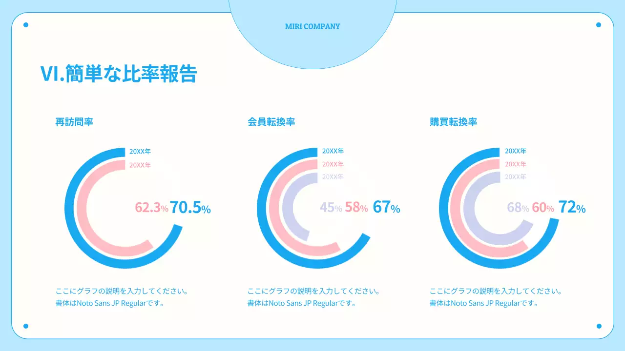 青 シンプル ドキュメント プレゼンテーション