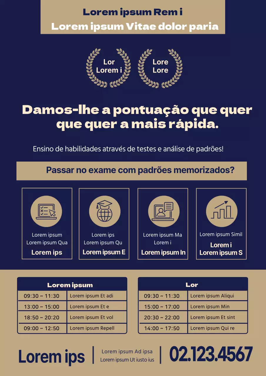 Azul com letras douradasPromova a sua escola