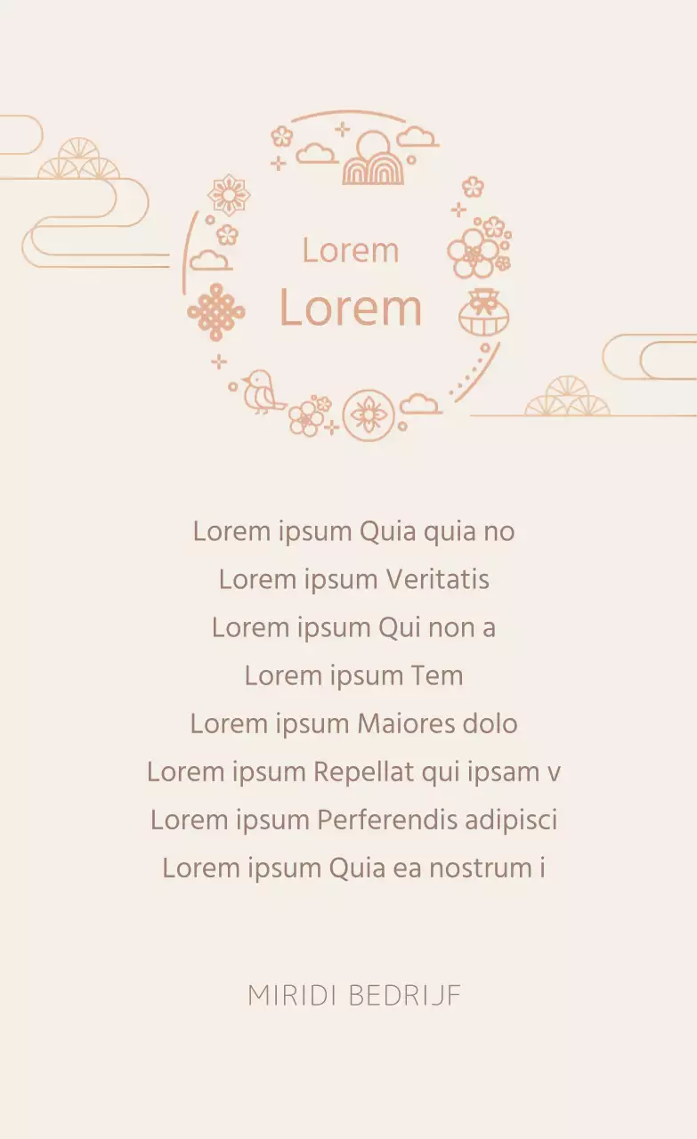 Eenvoudige Obon begroetingsstickers