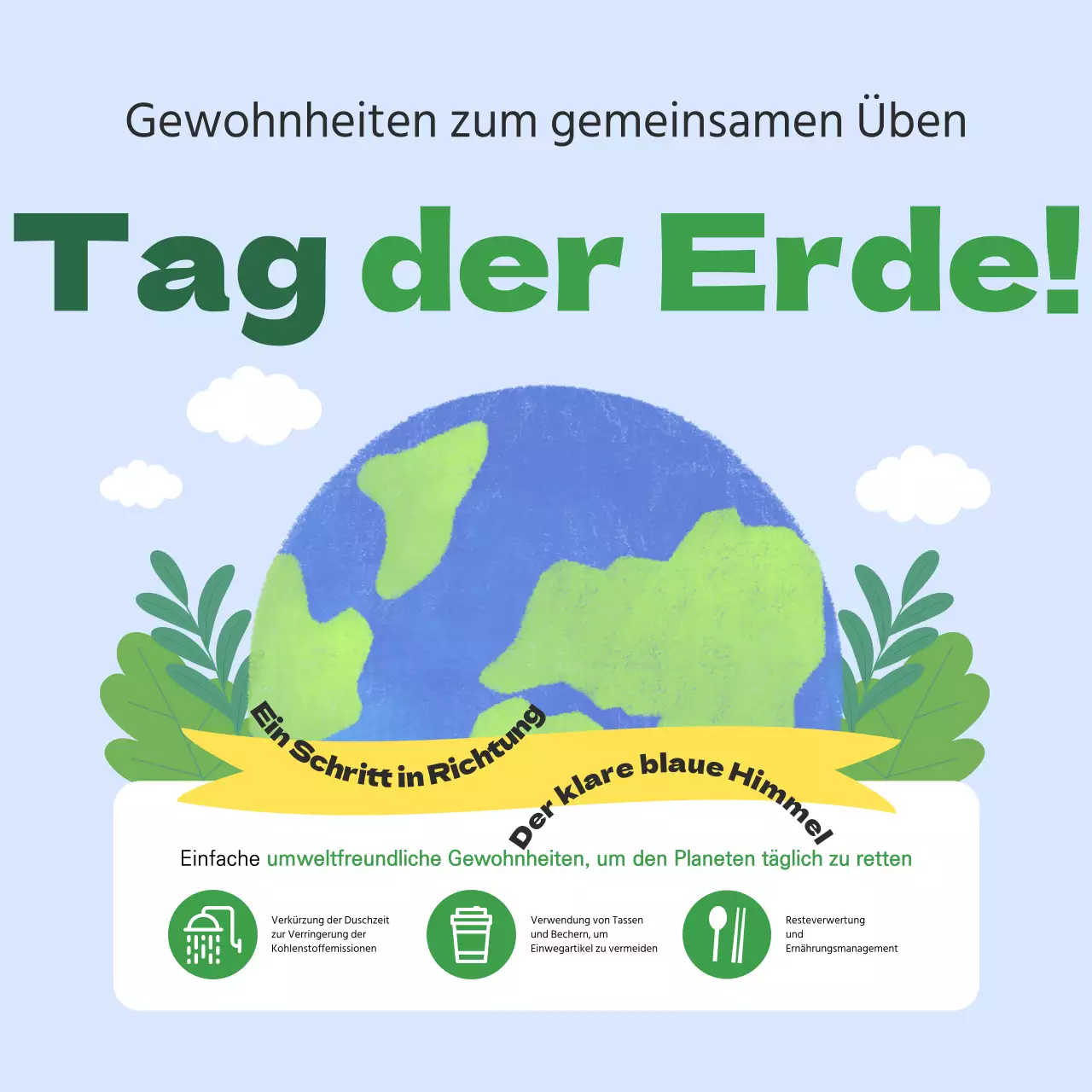 Eine niedliche, grüne Kampagne zum Weltumwelttag