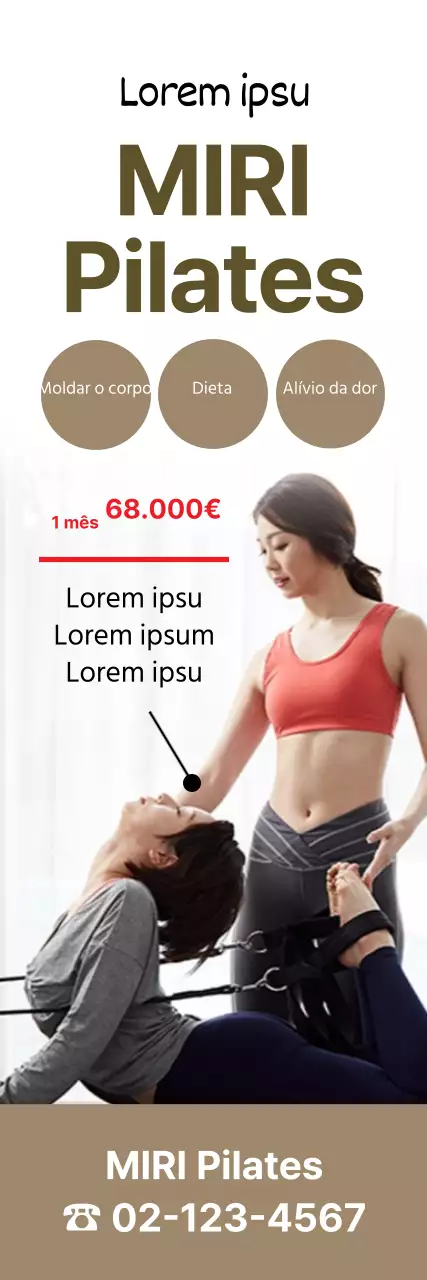 Brown Body Shape Correction Escola de Pilates