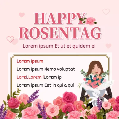 Werben Sie für Ihre Veranstaltung zum Rosentag