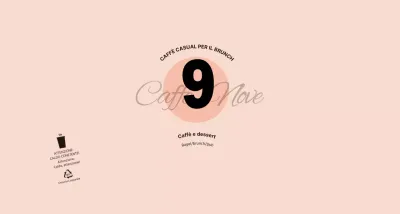 Per un concept cafè semplice e unico in rosa e nero