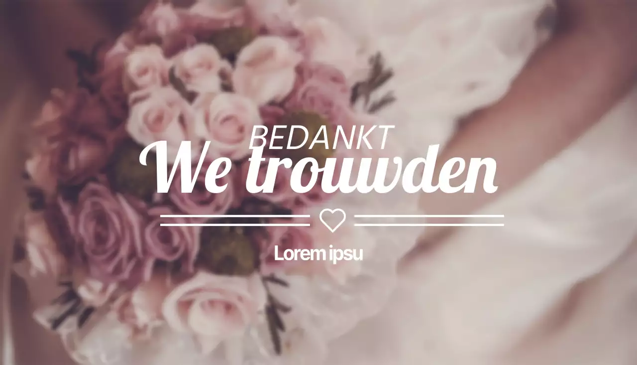 We zijn getrouwd