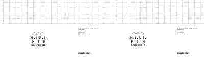 Mettez en avant le logo de votre boulangerie dans un style épuré et mignon et fournissez des informations.