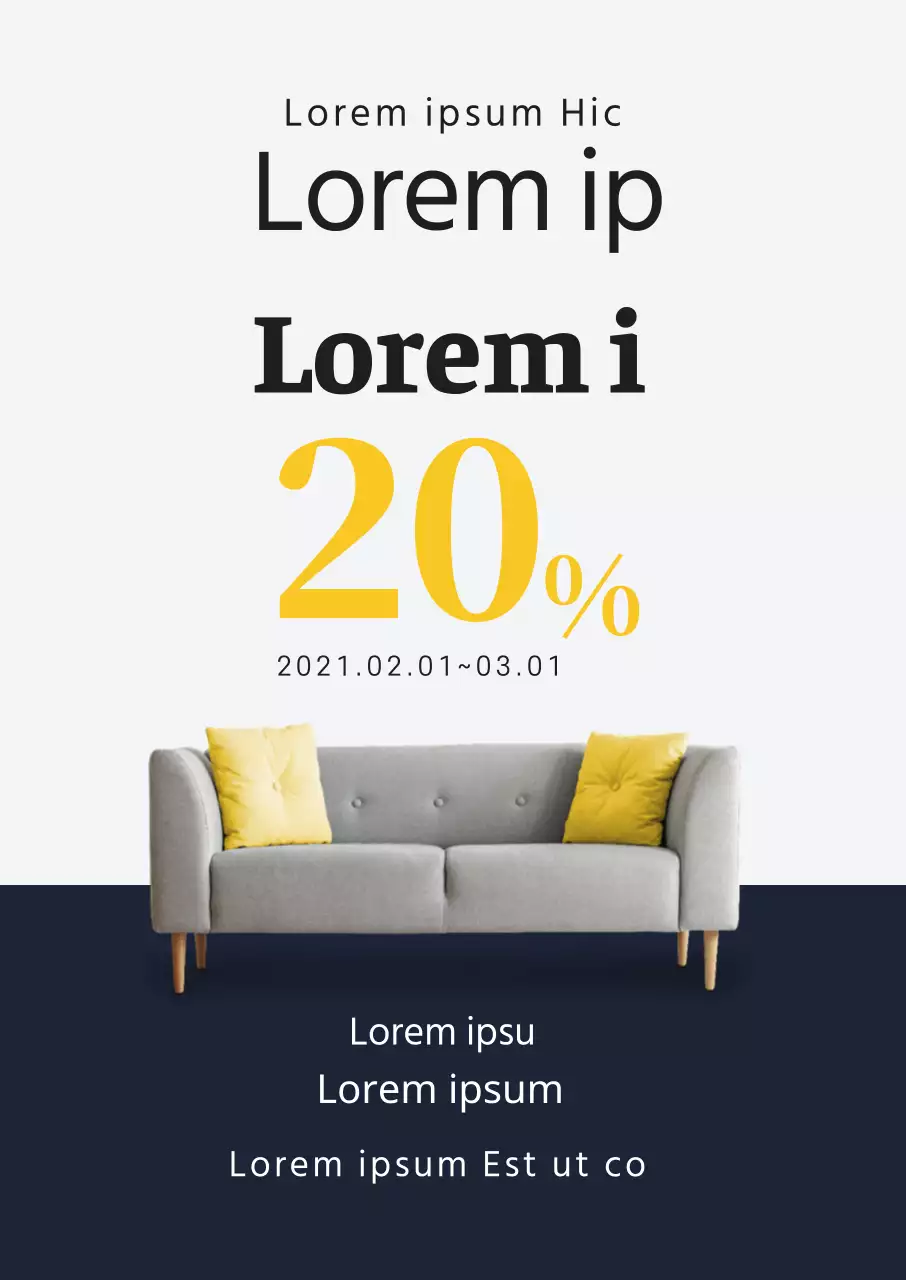 Marineblauwe foto's Een uitverkoop promoten